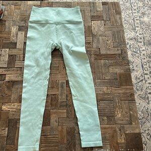 Spiritual Ganster Seamless Sculpt Sage Ribbed Leggings Size M/L